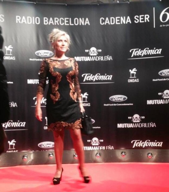 Julia Otero en la alfombra roja de los Premios Ondas 2013