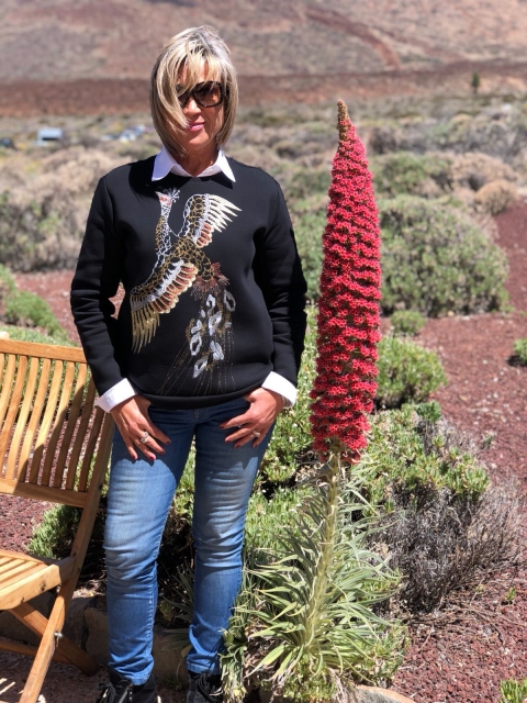 Julia Otero en el Parque nacional del Teide