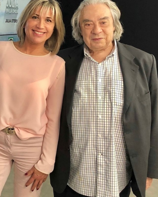 Julia Otero con Sergi Schaaff